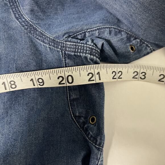 Vtg Ralph Lauren Jean Company Denim Shirt Large Button Down Long Sleeve Cotton - Picture 12 of 14